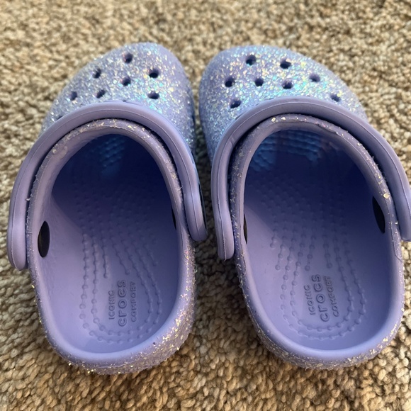 Baby Purple Sparkly Crocs - Picture 3 of 3